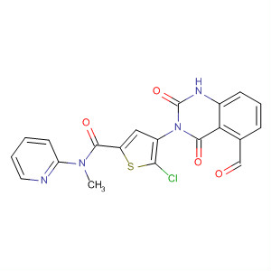 847169-37-3  2-Thiophenecarboxamide,5-chloro-4-(5-formyl-1,4-dihydro-2,4-dioxo-3(2H)-quinazolinyl)-N-methyl-N-2-pyridinyl-