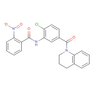 847172-30-9  Benzamide,N-[2-chloro-5-[(3,4-dihydro-1(2H)-quinolinyl)carbonyl]phenyl]-2-nitro-