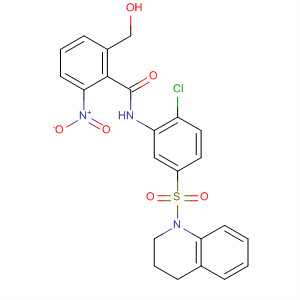 847172-61-6  Benzamide,N-[2-chloro-5-[(3,4-dihydro-1(2H)-quinolinyl)sulfonyl]phenyl]-2-(hydroxymethyl)-6-nitro-