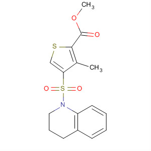 847172-73-0  2-Thiophenecarboxylic acid,4-[(3,4-dihydro-1(2H)-quinolinyl)sulfonyl]-3-methyl-, methyl ester