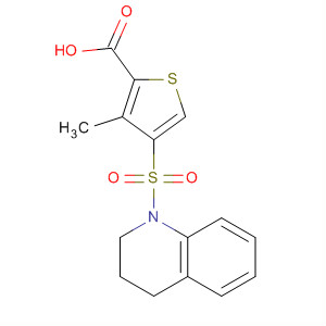 847172-78-5  2-Thiophenecarboxylic acid,4-[(3,4-dihydro-1(2H)-quinolinyl)sulfonyl]-3-methyl-