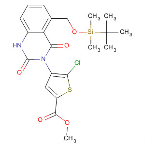847172-86-5  2-Thiophenecarboxylic acid,5-chloro-4-[5-[[[(1,1-dimethylethyl)dimethylsilyl]oxy]methyl]-1,4-dihydro-2,4-dioxo-3(2H)-quinazolinyl]-, methyl ester