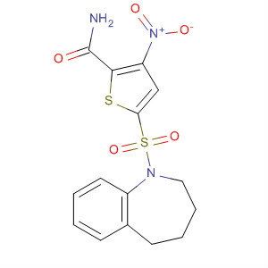 847172-93-4  2-Thiophenecarboxamide,3-nitro-5-[(2,3,4,5-tetrahydro-1H-1-benzazepin-1-yl)sulfonyl]-
