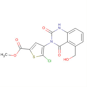 847173-53-9  2-Thiophenecarboxylic acid,5-chloro-4-[1,4-dihydro-5-(hydroxymethyl)-2,4-dioxo-3(2H)-quinazolinyl]-, methyl ester