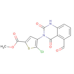 847173-54-0  2-Thiophenecarboxylic acid,5-chloro-4-(5-formyl-1,4-dihydro-2,4-dioxo-3(2H)-quinazolinyl)-, methylester