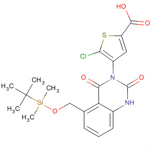 847173-83-5  2-Thiophenecarboxylic acid,5-chloro-4-[5-[[[(1,1-dimethylethyl)dimethylsilyl]oxy]methyl]-1,4-dihydro-2,4-dioxo-3(2H)-quinazolinyl]-