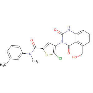 847224-12-8  2-Thiophenecarboxamide,5-chloro-4-[1,4-dihydro-5-(hydroxymethyl)-2,4-dioxo-3(2H)-quinazolinyl]-N-methyl-N-(3-methylphenyl)-