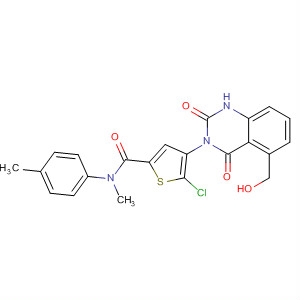 847224-13-9  2-Thiophenecarboxamide,5-chloro-4-[1,4-dihydro-5-(hydroxymethyl)-2,4-dioxo-3(2H)-quinazolinyl]-N-methyl-N-(4-methylphenyl)-