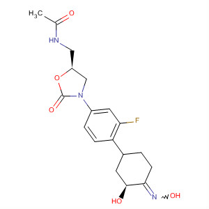 847256-79-5  Acetamide,N-[[(5S)-3-[3-fluoro-4-[(3S)-3-hydroxy-4-(hydroxyimino)cyclohexyl]phenyl]-2-oxo-5-oxazolidinyl]methyl]-