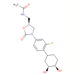 847256-96-6  Acetamide,N-[[(5S)-3-[4-[(3S,4R)-3,4-dihydroxycyclohexyl]-3-fluorophenyl]-2-oxo-5-oxazolidinyl]methyl]-