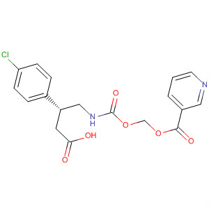 847353-53-1  3-Pyridinecarboxylic acid,[[[[(2R)-3-carboxy-2-(4-chlorophenyl)propyl]amino]carbonyl]oxy]methylester