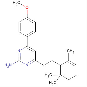 847412-80-0  2-Pyrimidinamine,4-(4-methoxyphenyl)-6-[2-(2,6,6-trimethyl-2-cyclohexen-1-yl)ethyl]-