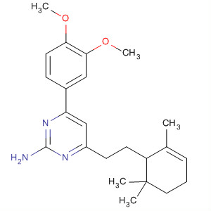 847412-81-1  2-Pyrimidinamine,4-(3,4-dimethoxyphenyl)-6-[2-(2,6,6-trimethyl-2-cyclohexen-1-yl)ethyl]-