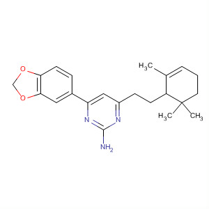 847412-82-2  2-Pyrimidinamine,4-(1,3-benzodioxol-5-yl)-6-[2-(2,6,6-trimethyl-2-cyclohexen-1-yl)ethyl]-