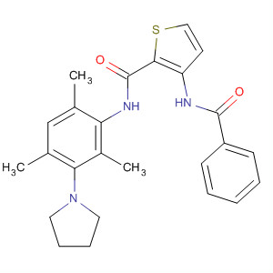 847414-54-4  2-Thiophenecarboxamide,3-(benzoylamino)-N-[2,4,6-trimethyl-3-(1-pyrrolidinyl)phenyl]-