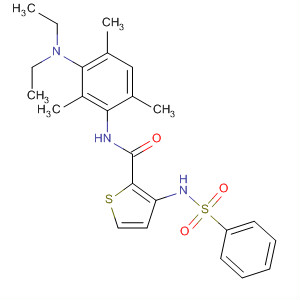 847414-77-1  2-Thiophenecarboxamide,N-[3-(diethylamino)-2,4,6-trimethylphenyl]-3-[(phenylsulfonyl)amino]-