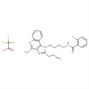 847438-14-6  Benzamide,N-[3-(4-amino-2-propyl-1H-imidazo[4,5-c]quinolin-1-yl)propoxy]-2-fluoro-, trifluoroacetate