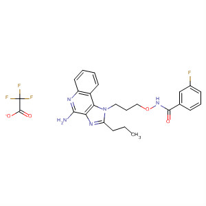 847438-16-8  Benzamide,N-[3-(4-amino-2-propyl-1H-imidazo[4,5-c]quinolin-1-yl)propoxy]-3-fluoro-, trifluoroacetate