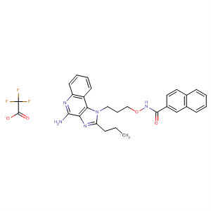 847438-71-5  2-Naphthalenecarboxamide,N-[3-(4-amino-2-propyl-1H-imidazo[4,5-c]quinolin-1-yl)propoxy]-,trifluoroacetate