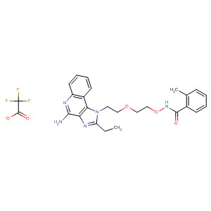 847439-15-0  Benzamide,N-[2-[2-(4-amino-2-ethyl-1H-imidazo[4,5-c]quinolin-1-yl)ethoxy]ethoxy]-2-methyl-, trifluoroacetate