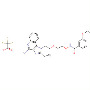 847439-21-8  Benzamide,N-[2-[2-(4-amino-2-ethyl-1H-imidazo[4,5-c]quinolin-1-yl)ethoxy]ethoxy]-3-methoxy-, trifluoroacetate