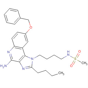 847575-34-2  Methanesulfonamide,N-[4-[4-amino-2-butyl-8-(phenylmethoxy)-1H-imidazo[4,5-c]quinolin-1-yl]butyl]-