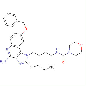 847575-37-5  4-Morpholinecarboxamide,N-[4-[4-amino-2-butyl-8-(phenylmethoxy)-1H-imidazo[4,5-c]quinolin-1-yl]butyl]-