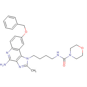 847575-38-6  4-Morpholinecarboxamide,N-[4-[4-amino-2-methyl-8-(phenylmethoxy)-1H-imidazo[4,5-c]quinolin-1-yl]butyl]-