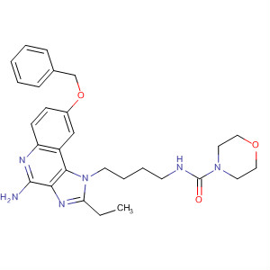 847575-42-2  4-Morpholinecarboxamide,N-[4-[4-amino-2-ethyl-8-(phenylmethoxy)-1H-imidazo[4,5-c]quinolin-1-yl]butyl]-