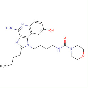 847575-52-4  4-Morpholinecarboxamide,N-[4-(4-amino-2-butyl-8-hydroxy-1H-imidazo[4,5-c]quinolin-1-yl)butyl]-