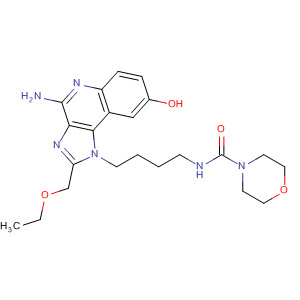847575-55-7  4-Morpholinecarboxamide,N-[4-[4-amino-2-(ethoxymethyl)-8-hydroxy-1H-imidazo[4,5-c]quinolin-1-yl]butyl]-