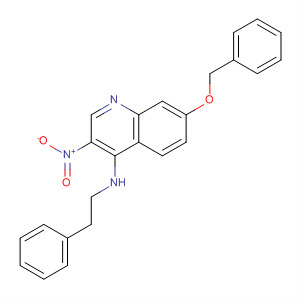 847577-68-8  4-Quinolinamine, 3-nitro-N-(2-phenylethyl)-7-(phenylmethoxy)-