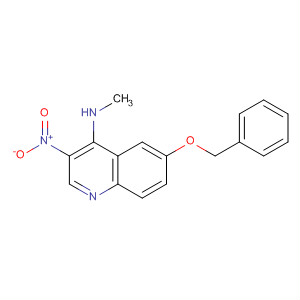 847577-92-8  4-Quinolinamine, N-methyl-3-nitro-6-(phenylmethoxy)-