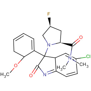 847866-27-7  2-Pyrrolidinecarboxamide,1-[(3R)-5-chloro-2,3-dihydro-3-(2-methoxyphenyl)-2-oxo-1H-indol-3-yl]-4-fluoro-N,N-dimethyl-, (2S,4S)-