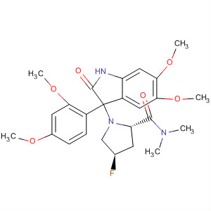 847866-61-9  2-Pyrrolidinecarboxamide,1-[3-(2,4-dimethoxyphenyl)-2,3-dihydro-5,6-dimethoxy-2-oxo-1H-indol-3-yl]-4-fluoro-N,N-dimethyl-, (2S,4R)-