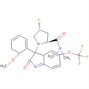 847866-75-5  2-Pyrrolidinecarboxamide,1-[(3R)-2,3-dihydro-3-(2-methoxyphenyl)-2-oxo-5-(trifluoromethoxy)-1H-indol-3-yl]-4-fluoro-N,N-dimethyl-, (2S,4R)-