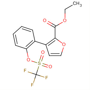 847869-09-4  2-Furancarboxylic acid, 3-[2-[[(trifluoromethyl)sulfonyl]oxy]phenyl]-, ethylester