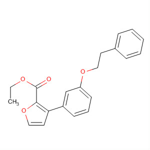 847869-16-3  2-Furancarboxylic acid, 3-[3-(2-phenylethoxy)phenyl]-, ethyl ester