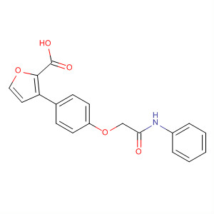 847869-18-5  2-Furancarboxylic acid, 3-[4-[2-oxo-2-(phenylamino)ethoxy]phenyl]-
