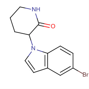 848236-49-7  2-Piperidinone, 3-(5-bromo-1H-indol-1-yl)-