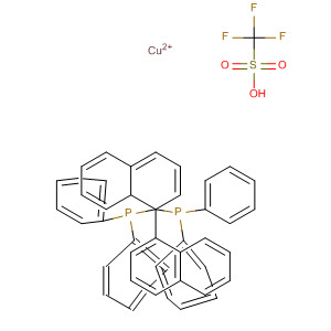848318-77-4  Methanesulfonic acid, trifluoro-, copper(2+) salt, compd. with(1S)-[1,1'-binaphthalene]-2,2'-diylbis[diphenylphosphine] (1:1)