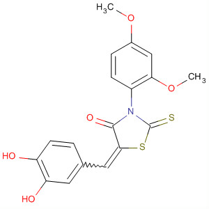 848602-72-2  4-Thiazolidinone,5-[(3,4-dihydroxyphenyl)methylene]-3-(2,4-dimethoxyphenyl)-2-thioxo-