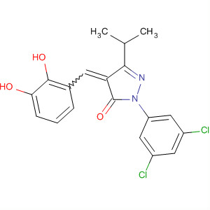 848602-89-1  3H-Pyrazol-3-one,2-(3,5-dichlorophenyl)-4-[(2,3-dihydroxyphenyl)methylene]-2,4-dihydro-5-(1-methylethyl)-