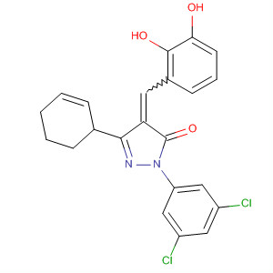 848603-13-4  3H-Pyrazol-3-one,2-(3,5-dichlorophenyl)-4-[(2,3-dihydroxyphenyl)methylene]-2,4-dihydro-5-phenyl-