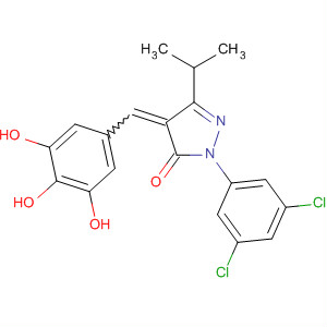 848603-14-5  3H-Pyrazol-3-one,2-(3,5-dichlorophenyl)-2,4-dihydro-5-(1-methylethyl)-4-[(3,4,5-trihydroxyphenyl)methylene]-
