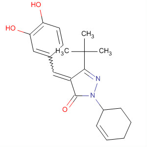 848603-17-8  3H-Pyrazol-3-one,4-[(3,4-dihydroxyphenyl)methylene]-5-(1,1-dimethylethyl)-2,4-dihydro-2-phenyl-