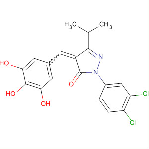 848603-18-9  3H-Pyrazol-3-one,2-(3,4-dichlorophenyl)-2,4-dihydro-5-(1-methylethyl)-4-[(3,4,5-trihydroxyphenyl)methylene]-