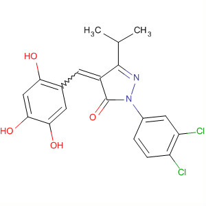 848603-25-8  3H-Pyrazol-3-one,2-(3,4-dichlorophenyl)-2,4-dihydro-5-(1-methylethyl)-4-[(2,4,5-trihydroxyphenyl)methylene]-