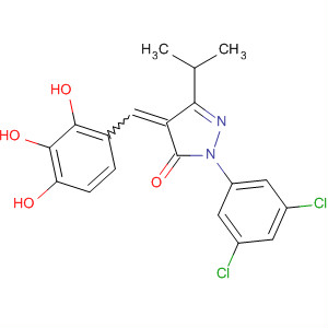848603-26-9  3H-Pyrazol-3-one,2-(3,5-dichlorophenyl)-2,4-dihydro-5-(1-methylethyl)-4-[(2,3,4-trihydroxyphenyl)methylene]-