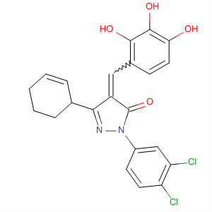 848603-31-6  3H-Pyrazol-3-one,2-(3,4-dichlorophenyl)-2,4-dihydro-5-phenyl-4-[(2,3,4-trihydroxyphenyl)methylene]-